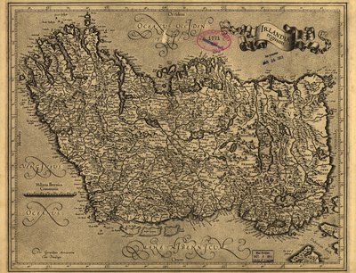 Irlandiae regnum. LOC 99446223 av Gerhard Mercator