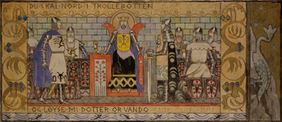 Åsmund i kungens sal av Gerhard Munthe