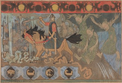 Dörren i berget, 1895. av Gerhard Munthe
