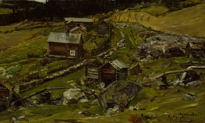 Gård i Valdres av Gerhard Munthe