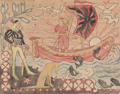 Den friska sången, ca 1892. av Gerhard Munthe