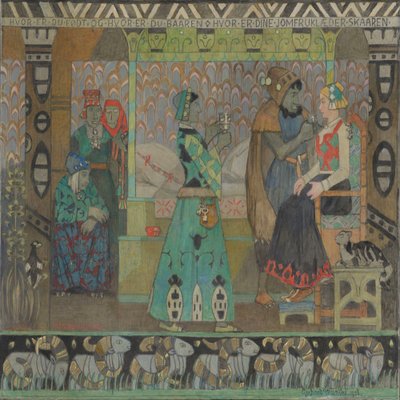 De skyndade iväg in i bergen av Gerhard Munthe