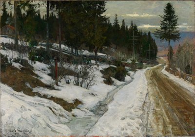 Vinter i Nittedal av Gerhard Munthe