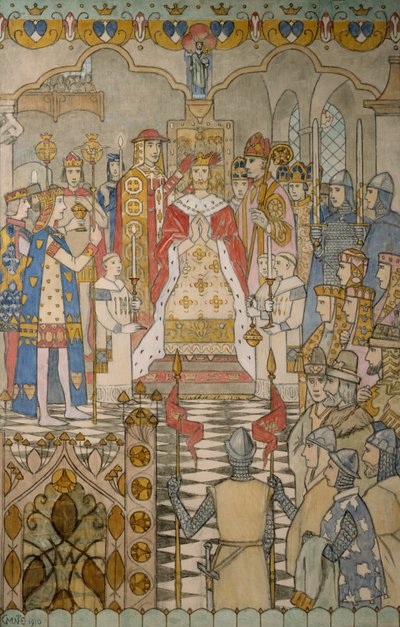 Kung Haakons kröning av Gerhard Peter Frantz Vilhelm Munthe