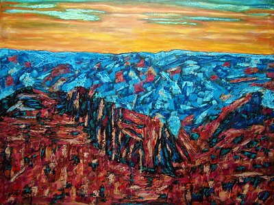 Copper Canyon, 2023 (olja på duk) av Gerhardt Isringhaus