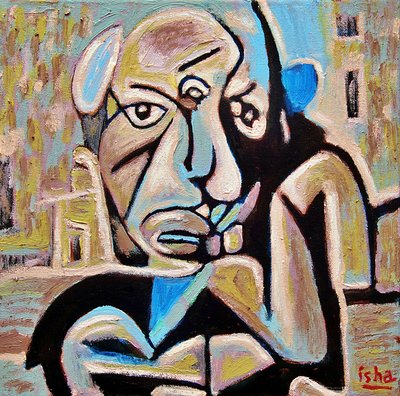 Little Picasso, 2022 (olja på duk) av Gerhardt Isringhaus