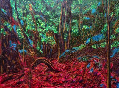 Mexican Jungle, 2019 (olja på duk) av Gerhardt Isringhaus