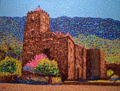San Javier Mission, 2020 (olja på duk) av Gerhardt Isringhaus