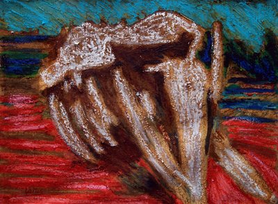 Whale Skeleton,2019 (olja på duk) av Gerhardt Isringhaus