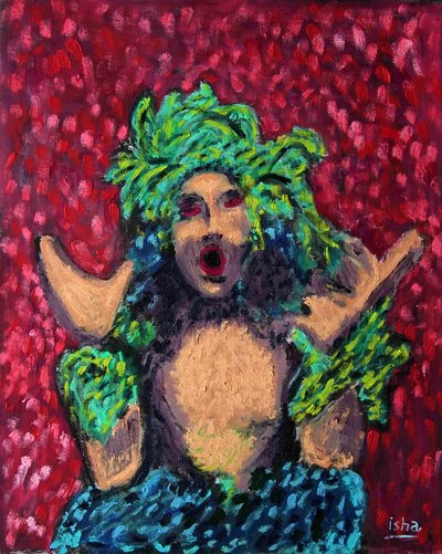 Woodland Shaman, 2020 (olja på duk) av Gerhardt Isringhaus