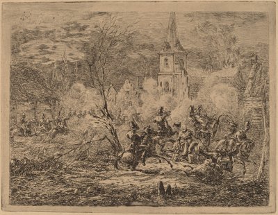 Fångst av en by av Gerhardus Emaus de Micault