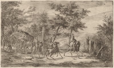 Kavalleri och Hövagn av Gerhardus Emaus de Micault