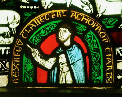 Gerlachus, självporträtt från fönstret Moses och Aron av Gerlachus Gerlachus