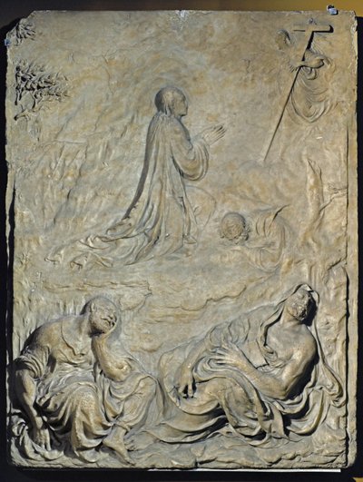 Kristus i Getsemane, dekoration för ett tabernakel ... av Germain (attr to) Pilon