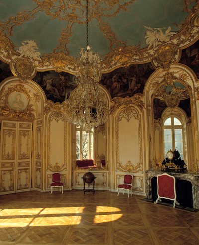 Intern arkitektur: lägenhet för prinsessan av Soubise realiserad av arkitekten Germain Boffrand (1667-1754) i Paris. av Germain Boffrand