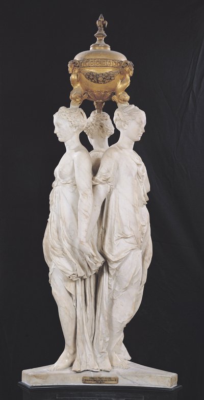 De tre nåderna, begravningsmonument med hjärtat av Henri II (1519-59) 1559 (marmor) av Germain Pilon