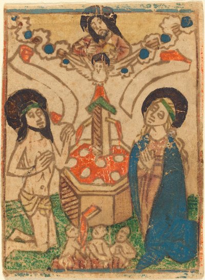 Allegori över nattvarden av German 15th Century