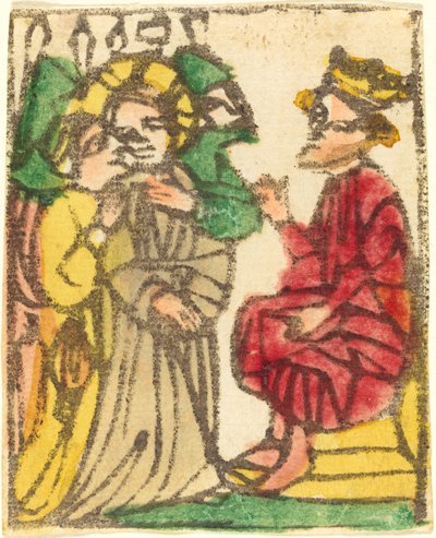 Kristus före Herodes av German 15th Century