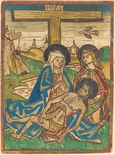 Pietà med Saint John av German 15th Century