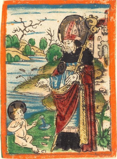 Sankt Augustinus av German 15th Century