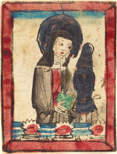Sankta Klara av Assisi av German 15th Century