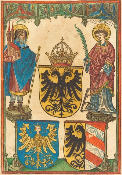 Saint Sebaldus och Saint Lawrence av German 15th Century