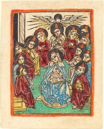 Den Helige Andens nedstigning av German 15th Century
