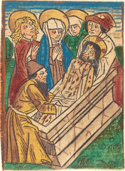 Gravläggningen av German 15th Century