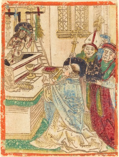 Sankt Gregorius mässa av German 15th Century