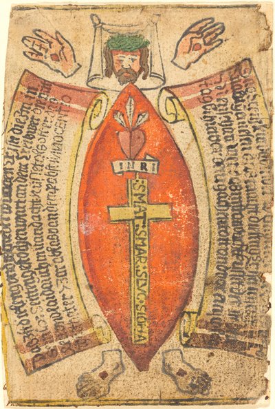 Måtten på sidosåret och Kristi kropp av German 15th Century