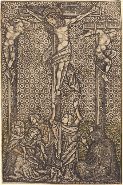 Korsfästelsen av German 15th Century or Master with the Crossed Clubs