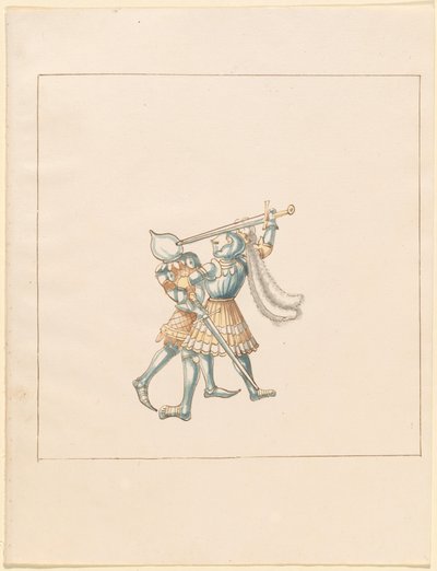 Freydal, The Book of Jousts and Tournament of Emperor Maximilian I: Combats on Foot (Jousts) (Volym III): Plate 160 av German 16th Century