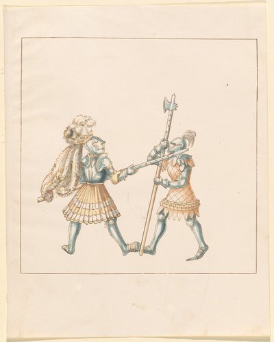 Freydal, The Book of Jousts and Tournament of Emperor Maximilian I: Combats on Foot (Jousts) (Volym III): Plate 144 av German 16th Century