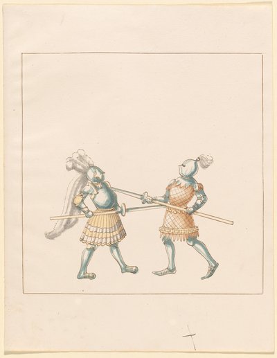 Freydal, The Book of Jousts and Tournament of Emperor Maximilian I: Combats on Foot (Jousts) (Volym III): Plate 148 av German 16th Century