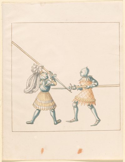 Freydal, The Book of Jousts and Tournament of Emperor Maximilian I: Combats on Foot (Jousts) (Volume III): Plate 147 av German 16th Century