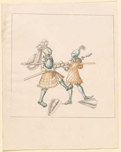 Freydal, The Book of Jousts and Tournament of Emperor Maximilian I: Combats on Foot (Jousts) (Volym III): Plate 151 av German 16th Century