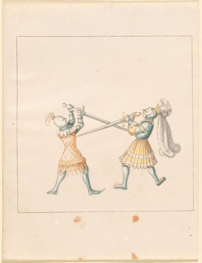 Freydal, The Book of Jousts and Tournament of Emperor Maximilian I: Combats on Foot (Jousts) (Volume III): Plate 159 av German 16th Century