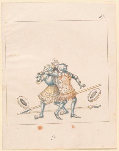 Freydal, The Book of Jousts and Tournament of Emperor Maximilian I: Combats on Foot (Jousts) (Volym III): Plate 152 av German 16th Century