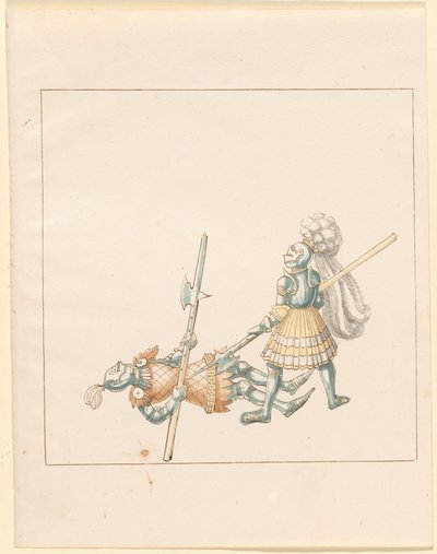 Freydal, The Book of Jousts and Tournament of Emperor Maximilian I: Combats on Foot (Jousts) (Volym III): Plate 145 av German 16th Century