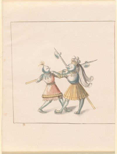 Freydal, The Book of Jousts and Tournament of Emperor Maximilian I: Combats on Foot (Jousts) (Volume III): Plate 143 av German 16th Century