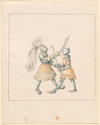 Freydal, The Book of Jousts and Tournament of Emperor Maximilian I: Combats on Foot (Jousts) (Volume III): Plate 153 av German 16th Century