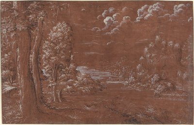Flodlandskap av German 16th Century