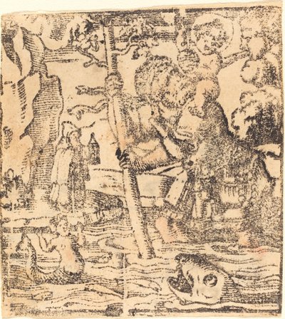Sankt Christopher av German 16th or 19th Century