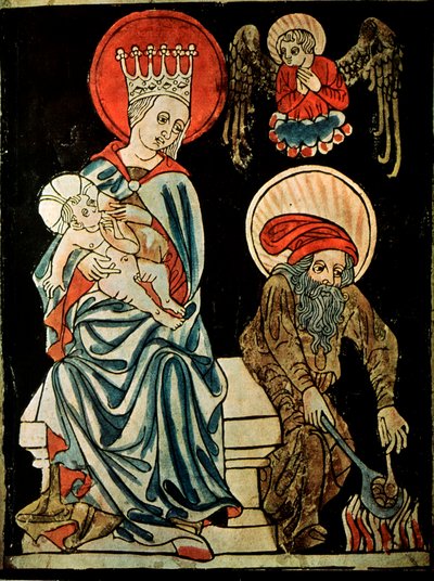 Vila på flykten till Egypten, c1410 av German Master