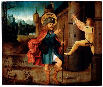 Utvisningen av Saint Roch från Rom, sent 1400-tal av German Master