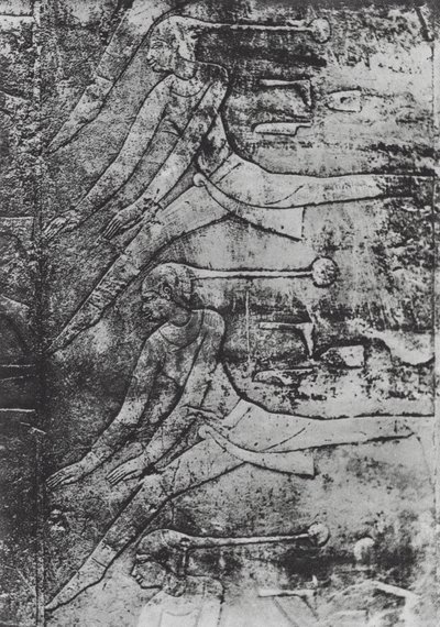 Forntida egyptiska dansare (svartvitt foto) av German Photographer