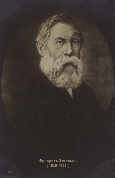 Friedrich Engels (1820-1895), tysk politisk teoretiker, samhällsvetare och författare (svartvitt foto) av German Photographer