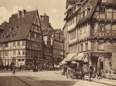 Marktstrasse, Hannover (svartvitt foto) av German Photographer