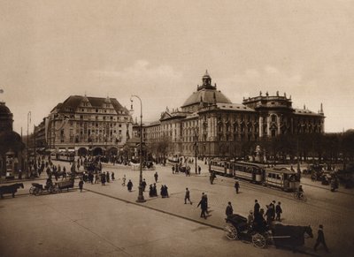 Munchen / München: Justitiepalatset (svartvitt foto) av German Photographer