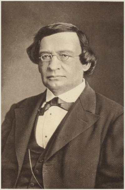 Porträtt av Wilhelm Taubert (svartvitt foto) av German Photographer